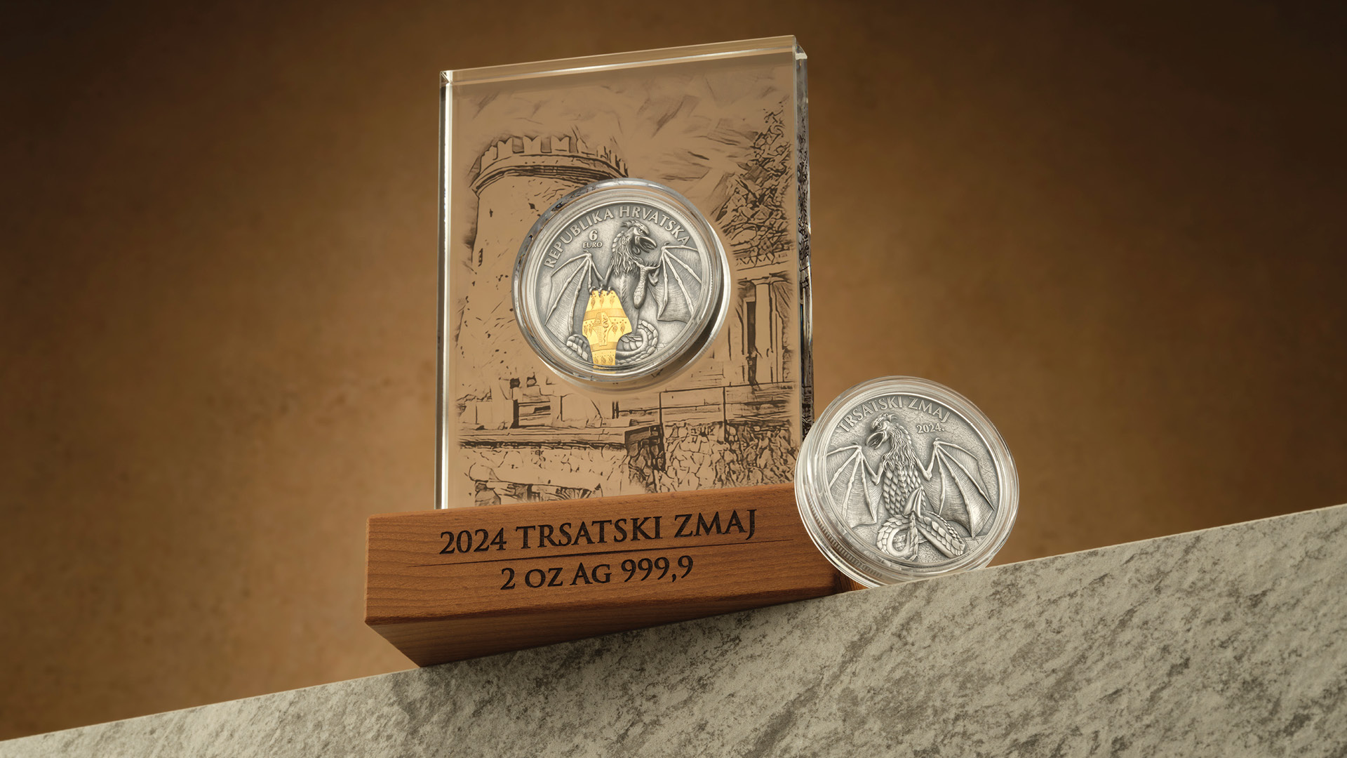 “Trsat Dragon” silver collector coin